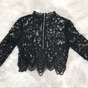 Black Lace Top